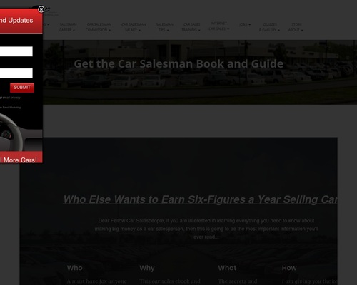 Car Salesman Book and Guide